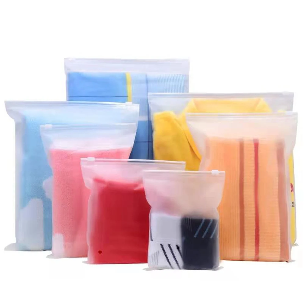 

500Pcs Zip Lock Waterproof Dustproof Storage Packaging Pouches Frosted Plastic Bag with Vent Hole for Cookies Candy Nuts Gift