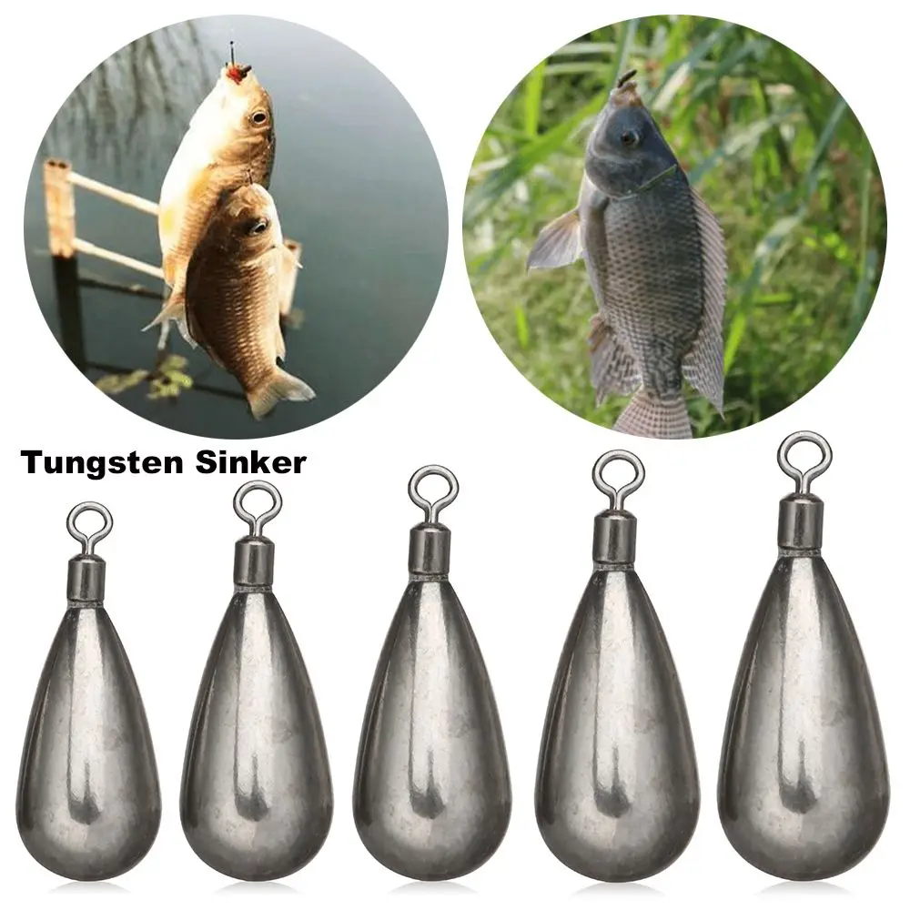 New Quick Release Casting Tear Drop Shot Weights Hook Connector Line Sinkers Sinker Fishing Tungsten fall