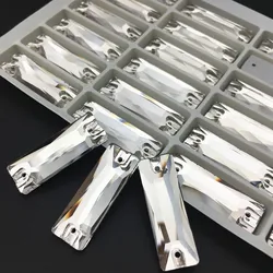 Cosmic Baguette Crystal Clear Color Sew On Stones Glass Rhinestones Flatback Rhinestones Sewing Rhinestone Stones For Clothes
