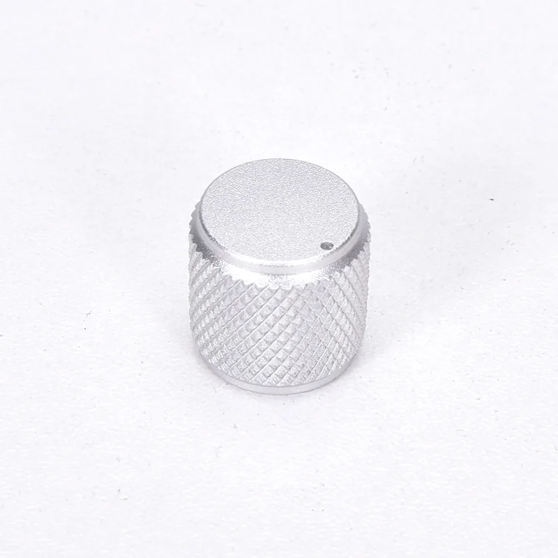 1 pair Diameter: 15mm Height: 15mm Aluminum  Knob Knurled Volume Potentiometer Knob Amplifier audio knob