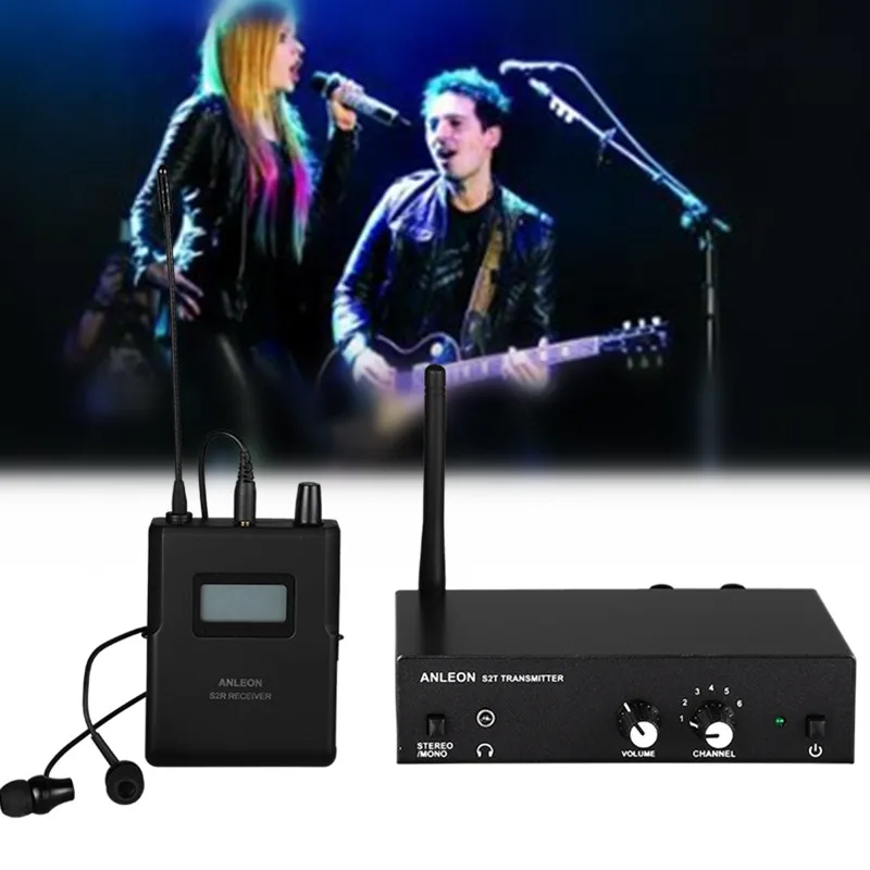 

For ANLEON S2 UHF Stereo Wireless In-Ear Monitor System 670-680MHZ Ear monitoring Professional Digital Sound Stage