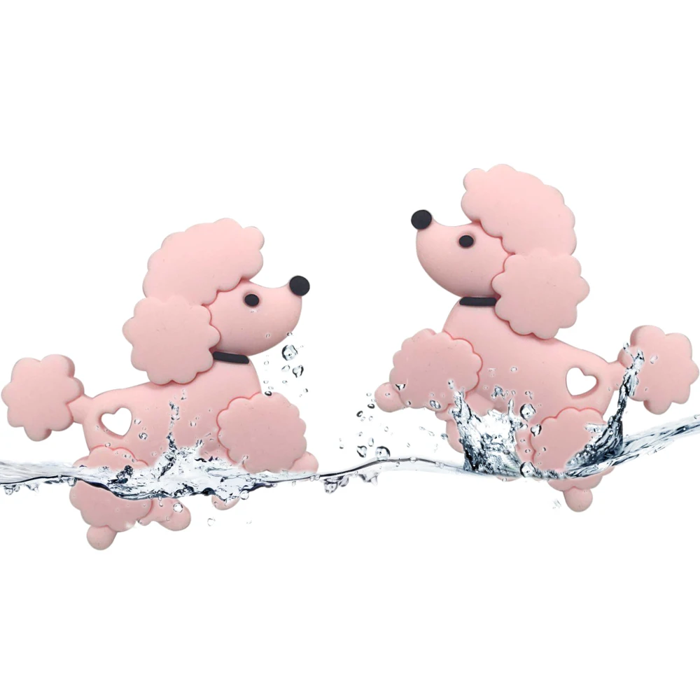 Mordedor de silicona suave para bebé, juguete de dentición sin BPA, colgante para perro, juguetes de lactancia para niños pequeños, regalo