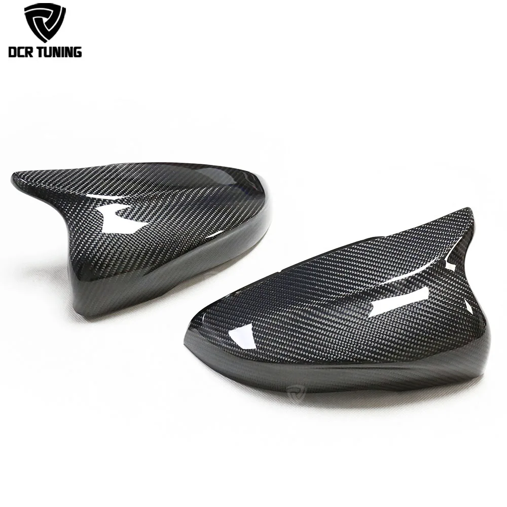 For VW Golf 6 MK6 Jetta MK6 Passat Rearview Side Mirror For Volkswagen Gti R20 Carbon Fiber Mirror Caps Replacement Style M Look