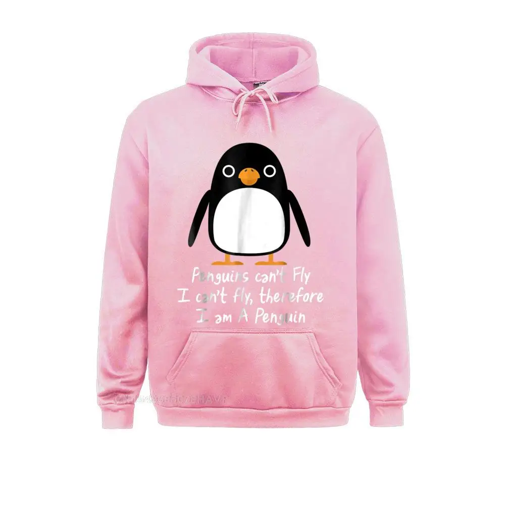 Funny Penguin Anime Hoodie Cool I Can\'t Fly Love Punk Funny Sweatshirts Men Labor Day Hoodies Anime Sweater Kawaii New