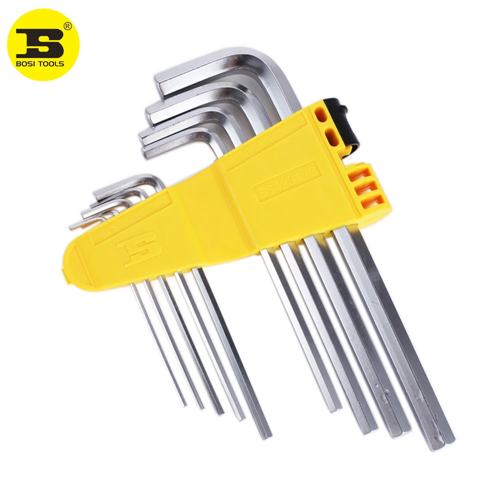 

BOSI 9PC Hex Key Set Long Short Arm 1.5-10mm