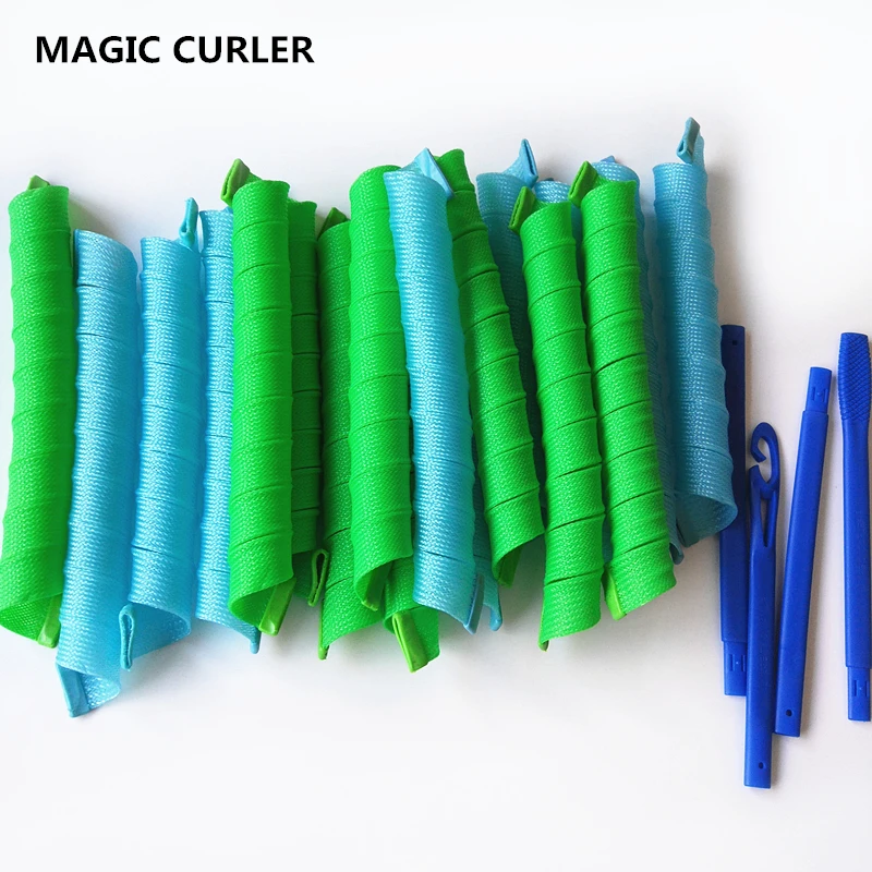 

18pcs 75cm Fashion Women Magic Hair Rollers Curler Tool Creative Easy Home Outdoor DIY Natural Way Magic Curler No heat curls