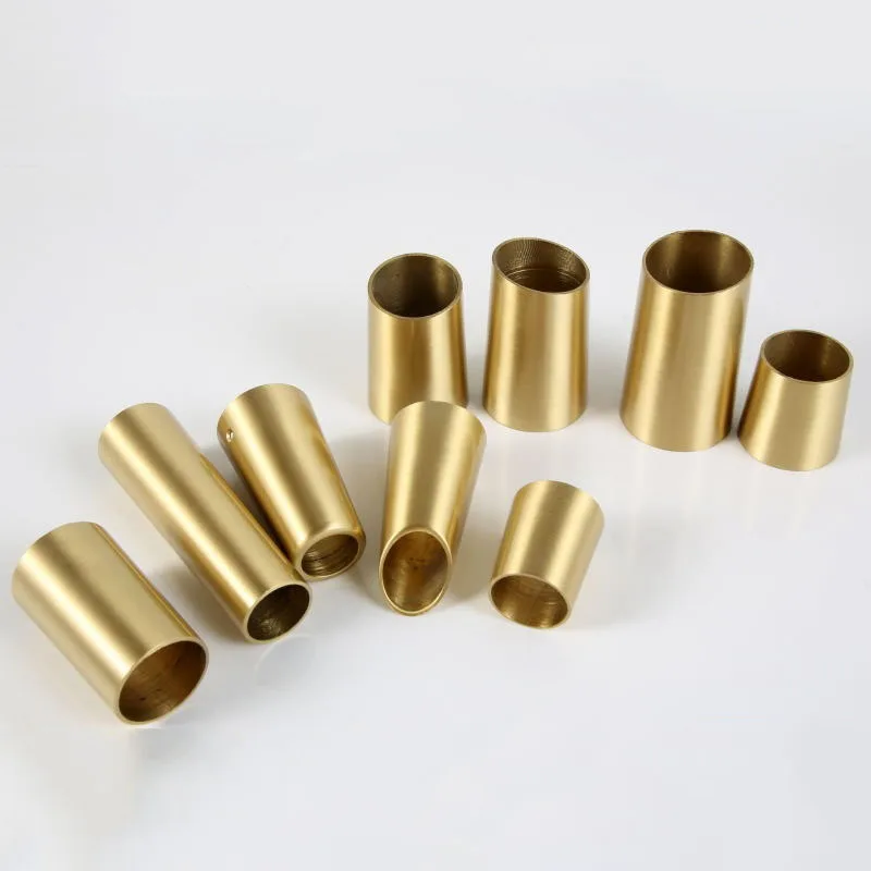 Brass Leg Cup For Cabinet Gold Table Chair Leg Cover Sofa Foot Tube Protector Cupboard Dresser Accessory