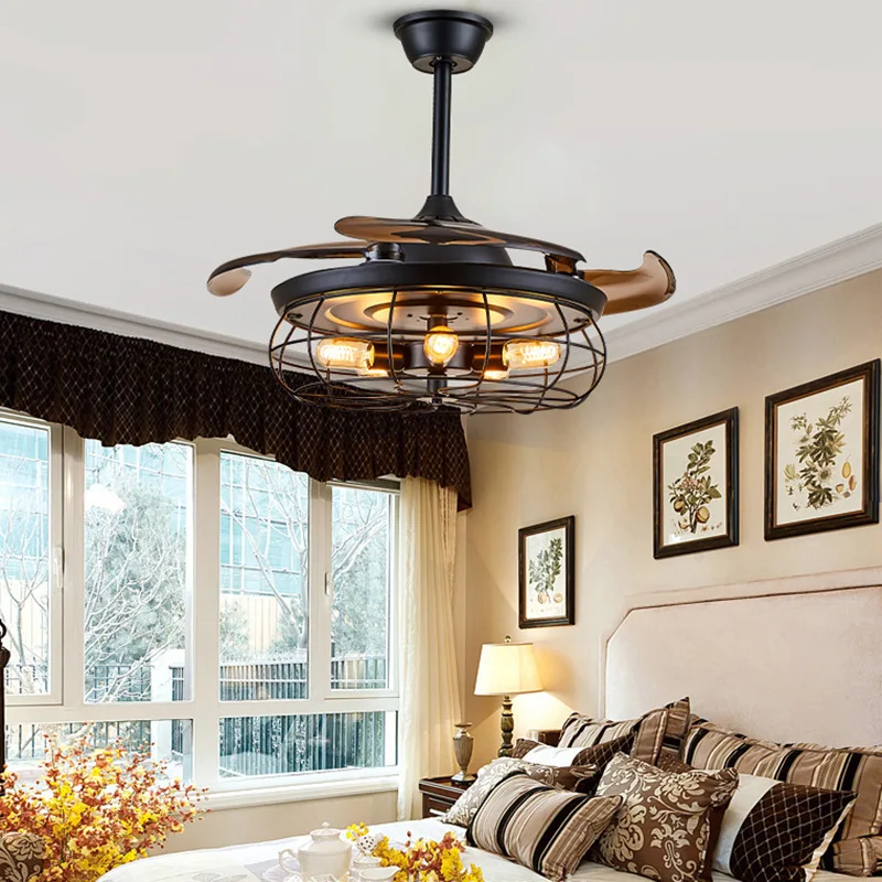 Retro Living Room Fan Lamp 42