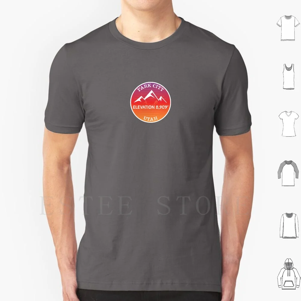 Park City Ski Snowboard The Resort Sticker T Shirt Print Cotton Park City Slc Salt Lake Ski Resort Hiking Snowboarding Skiing