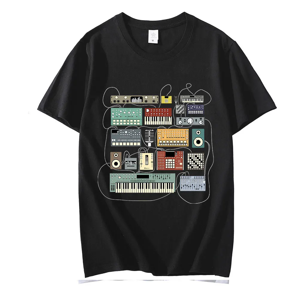 Electronic Musician Synthesizer and Drum Machine Dj Hot Sale Clown T Shirt Men/women Printed Terror Fashion T-shirts