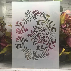 A4 29cm Floral Totem DIY Layering Stencils Wall Painting Scrapbook Coloring Embossing Album Decorative Template