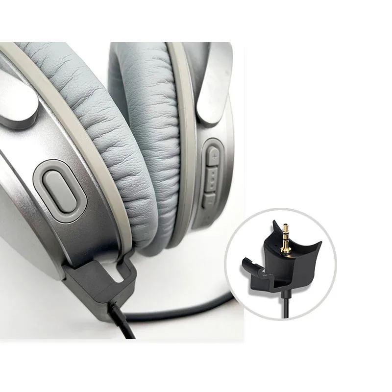مناسبة ل BOSE QuietComfort QC35 الخارجية سماعة رأس مع ميكروفون كابل QC35 II الخارجية للتوصيل كابل مايكروفون