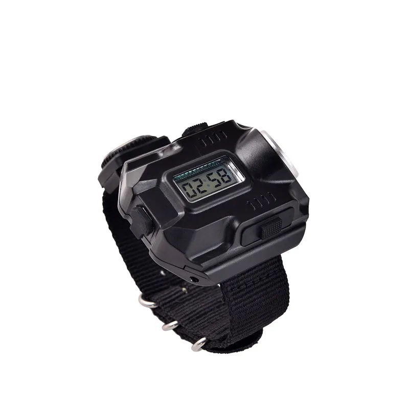 O-Band Light LED Wrist Watch Flashlight Torch Light USB Charging Wrist Model Tactical Rechargeable Up To 100,000 Hours