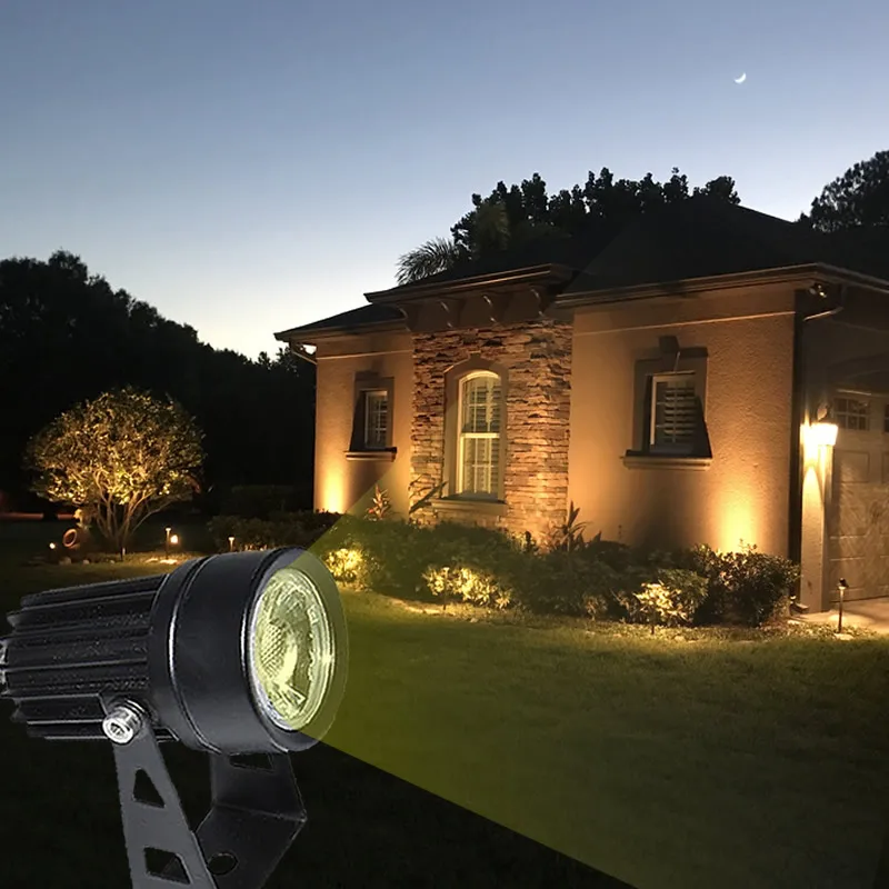 Focos LED inalámbricos compatibles con Bluetooth, 12W, RGB, color, decoración de paisaje para árbol y hogar, 220V, 110V