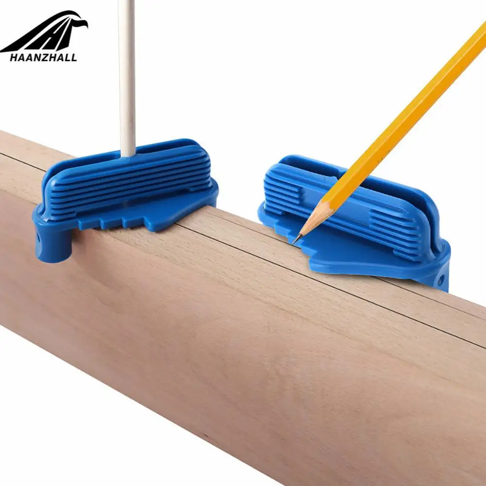 Nuevas herramientas manuales, herramienta de marcado Offset que se adapta a lápices de madera estándar, accesorios multifunción para carpintería, trazador central # sw