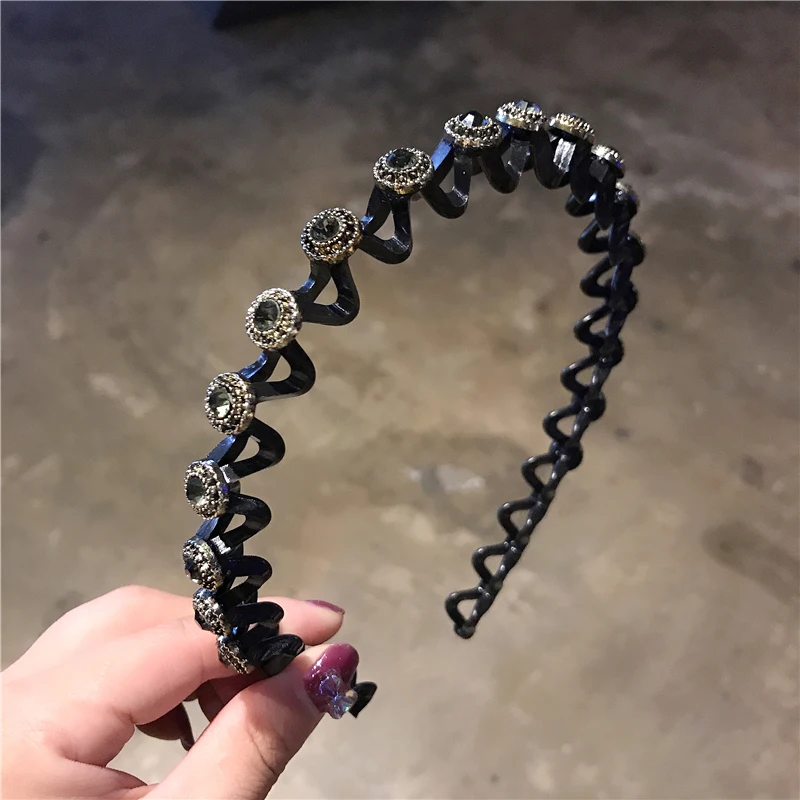 Antislip Strass Haarbanden Elastische Bloem Mode Parel Vrouwen Haar Hoepel Bands Hoofdband Bezel Meisjes Haaraccessoires Hoofdtooi