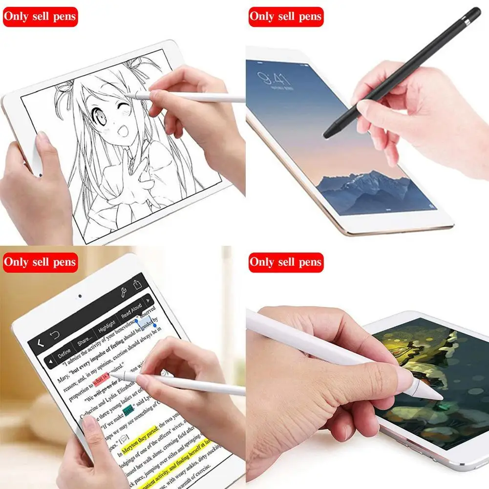Universal Anti-fingerprints Soft Nib Capacitive Screen ABS Stylus Pen Compatible for All Screen Smartphones and Tablets