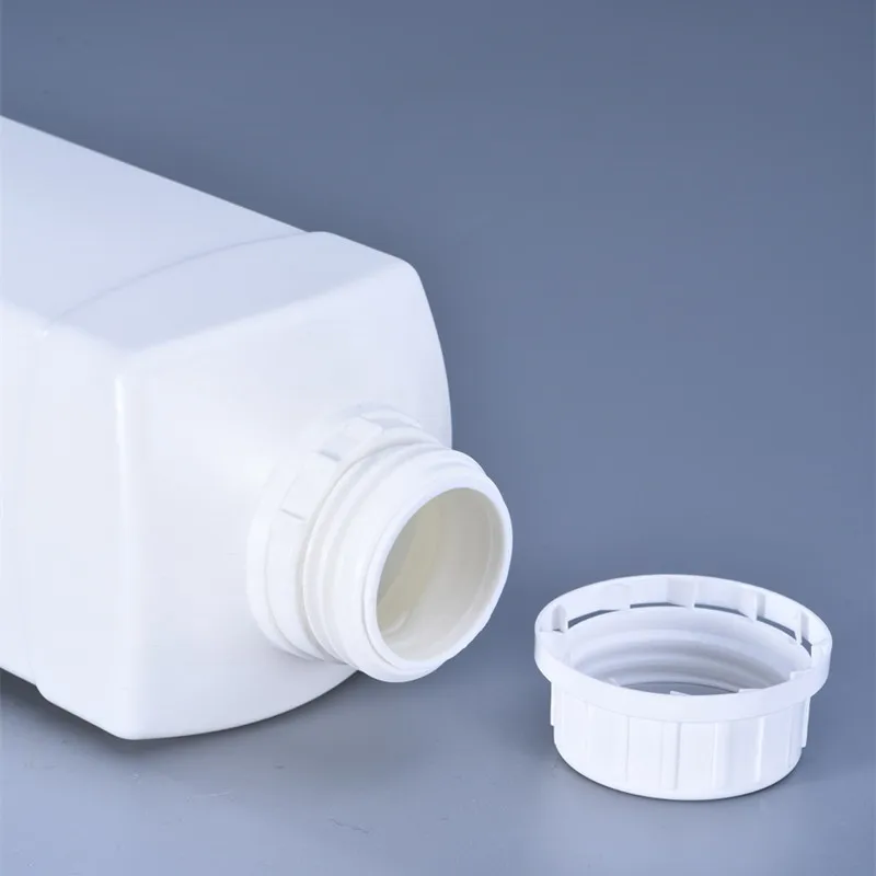 500ml 1000ml Plastic Square Bottle with Narrow Mouth for Liquid Paint Cosmetic Refillable Container 1PCS