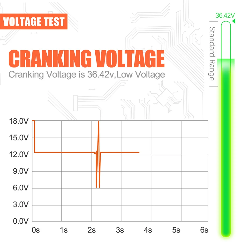 Tester batteria ANCEL BM300 12V per Android IOS tramite BT ricarica elettrica Test di tensione di prova Test batteria Monitor Test batteria