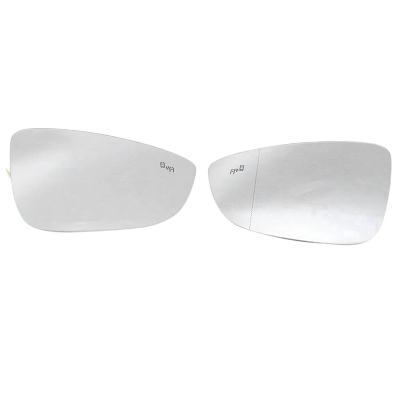 2x Car Right/Left Heated Blind Spot Rear Mirror Glass For-Jetta Passat B7 Bettle Scirocco 3C8857521 3C8857522