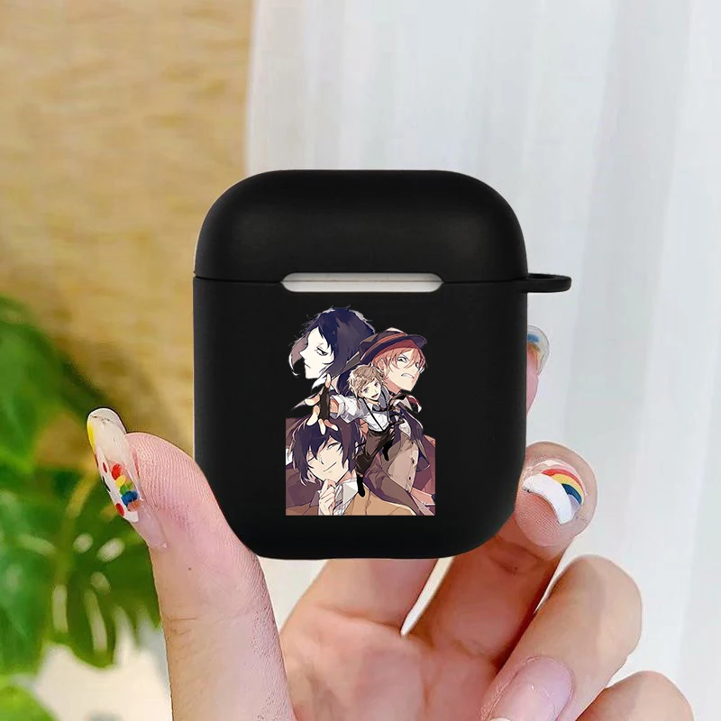 Japan anime bungou stray dogs Dazai Osamu Soft silicone TPU Case For AirPods Pro 1 2 3 Wireless Bluetooth Earphone Box Cover