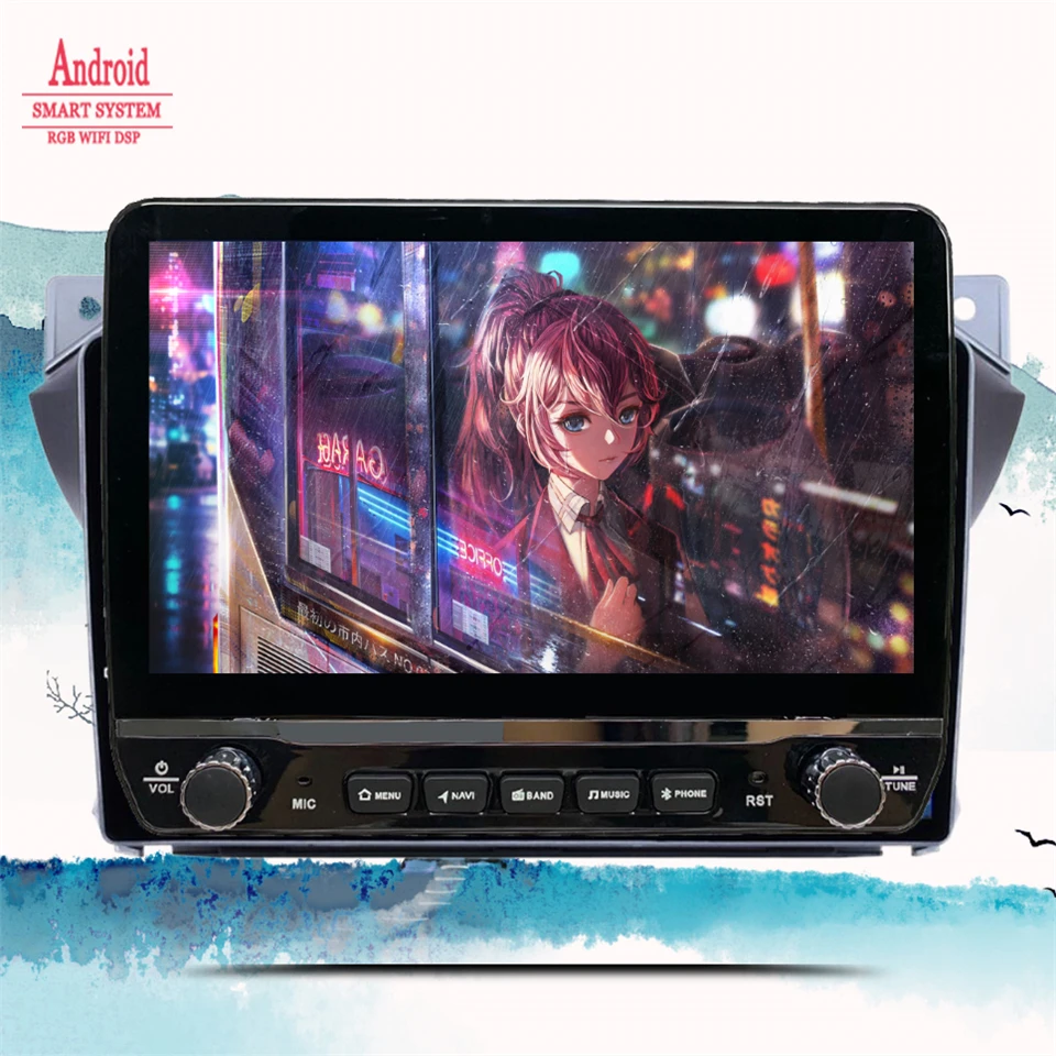 10.1inch 1280*720 Android 14.0 For Suzuki Alto 2009 - 2016 Car DVD Player With GPS Navi 4G Lte WIFI BT Radio Stereo Head Unit