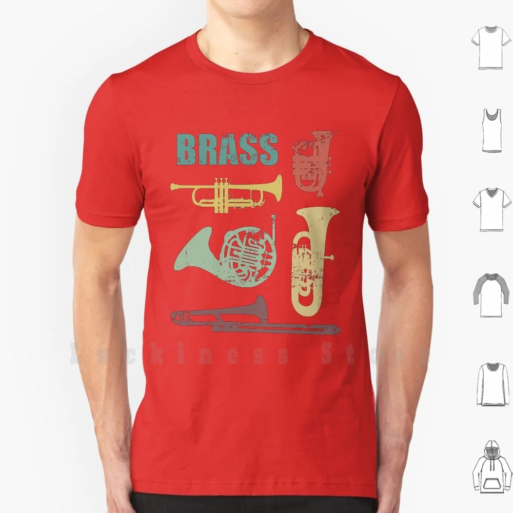 Brass Instrument Trumpet Trombone Cornet Horn Tuba T Shirt Big Size 100% Cotton Brass Brass Knuckles Brass Band Trumpet