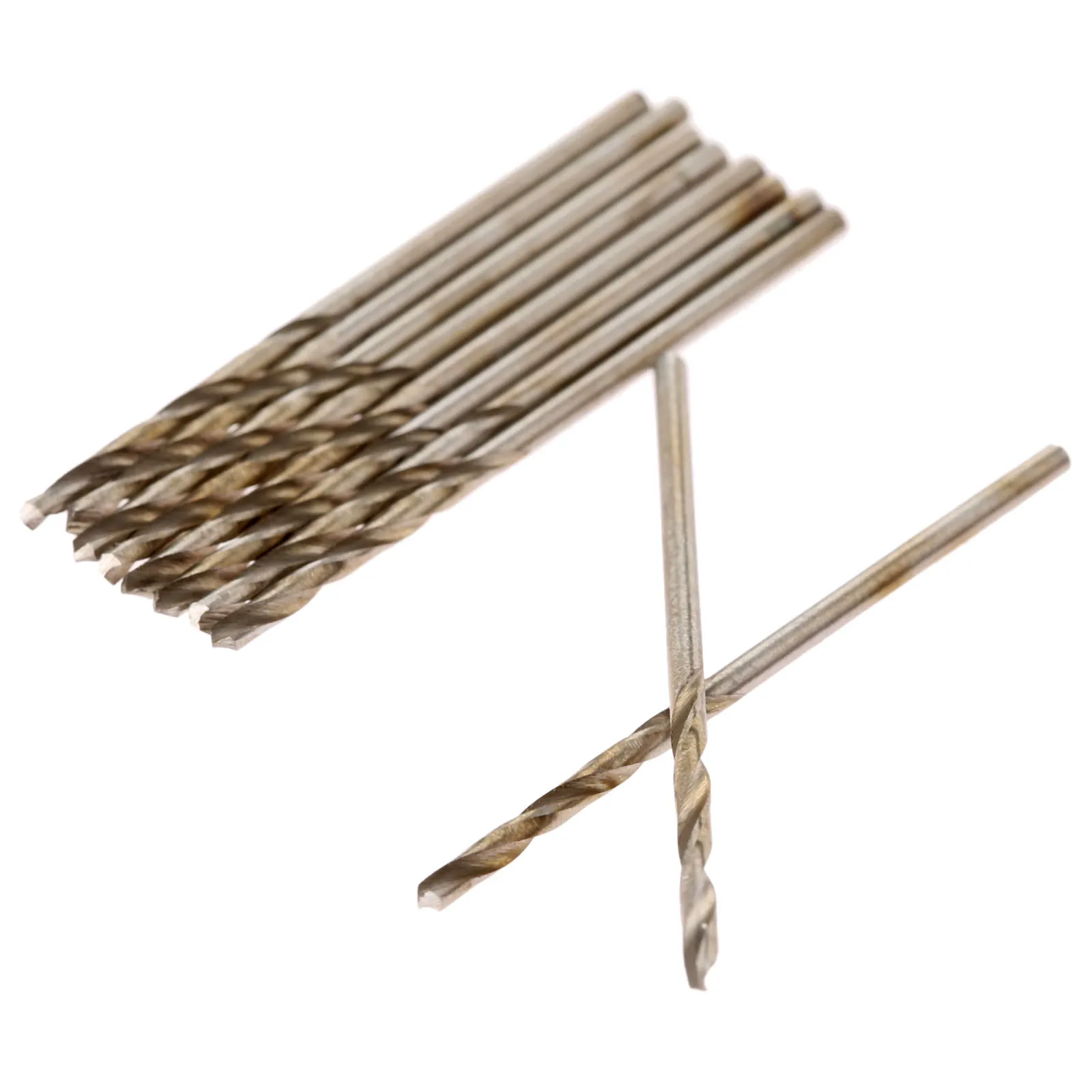 Brocas helicoidales HSS, herramientas eléctricas de carpintería, Micro vástago recto, perforación de madera de 0,5mm-3,5mm para madera y aluminio, 10 unidades