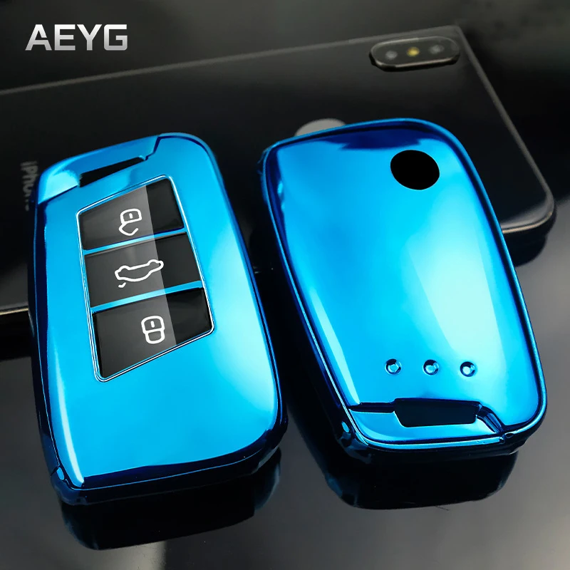 

Soft TPU Car Smart Key Case Cover Shell For VW Volkswagen Tiguan MK2 Magotan Passat B8 CC For Skoda Superb A7 Auto Accessories