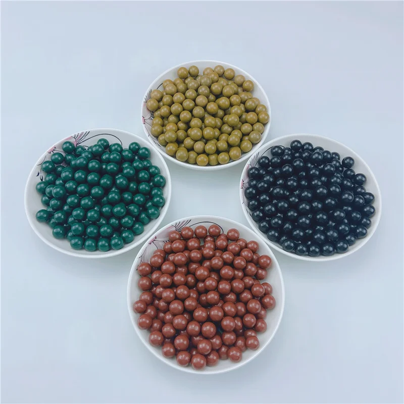1000pcs Slingshot Practice Ammo Hard Mud Ball 9-10mm Outdoor Hunting Dedicated Slingshot Smooth Surface High Temperature