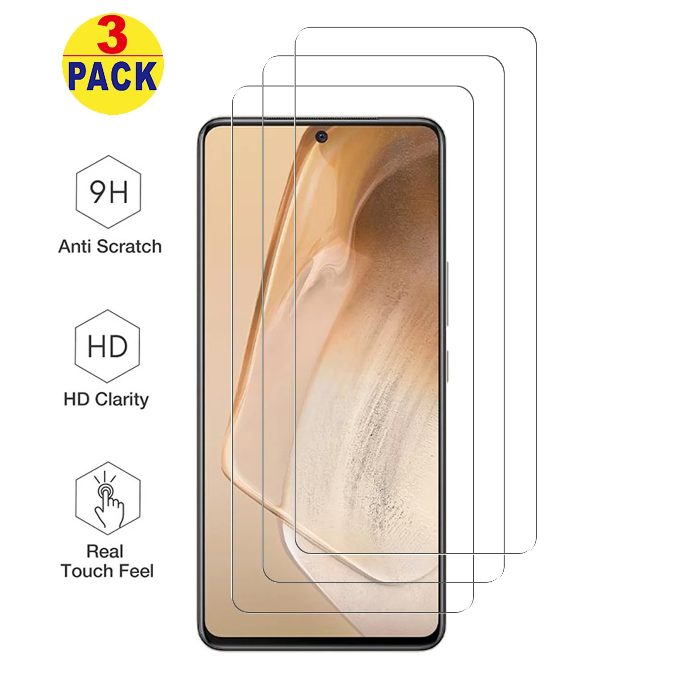 for vivo iQOO Neo5 Tempered Glass Screen Protector, 9H Hardness Screen Protector for vivo iQOO Neo5