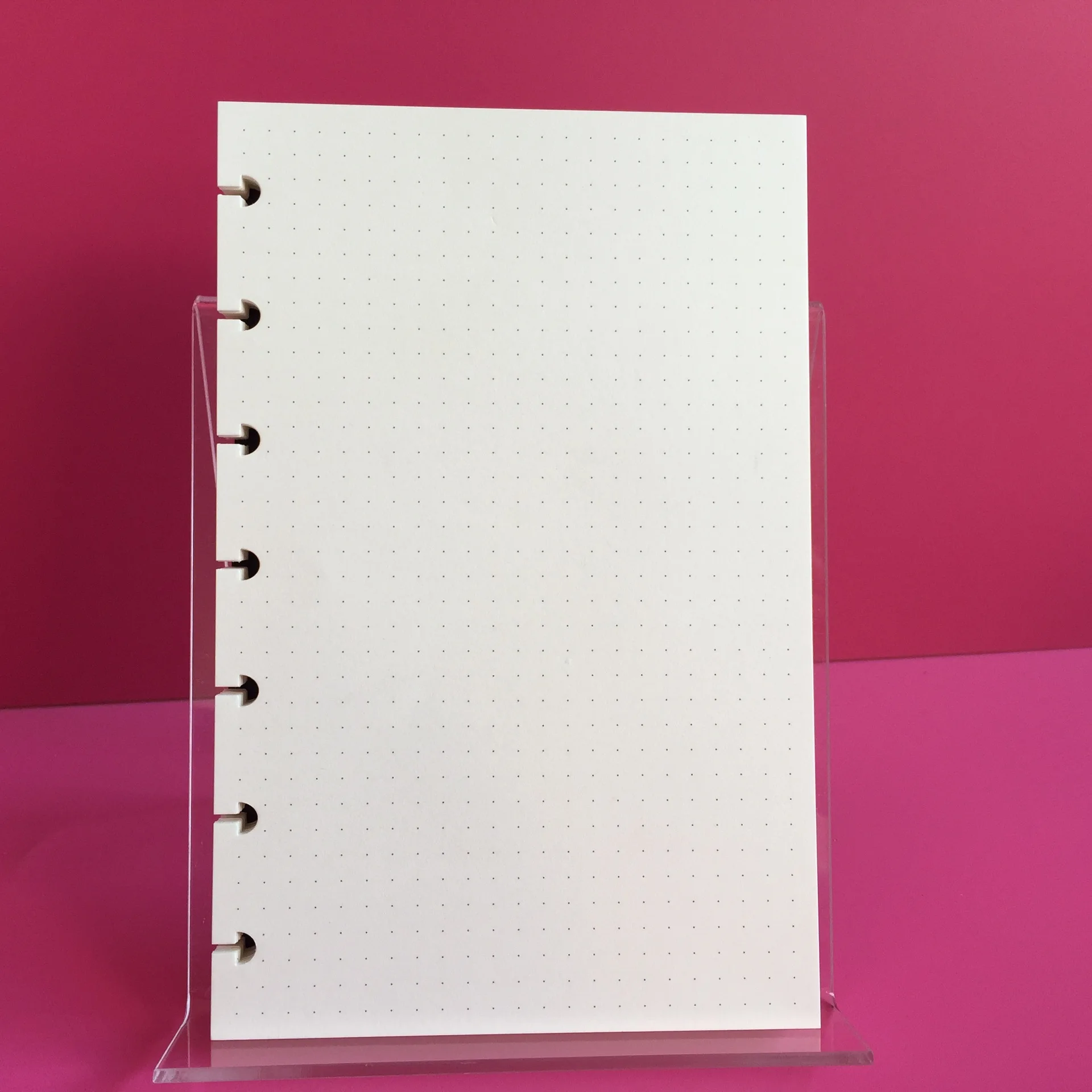 B6 Refill Paper Dot Matrix/Dotted Grid/Blank Mushroom Hole Loose Leaf Inside Paper Notebook Inside Page Notebook Refill