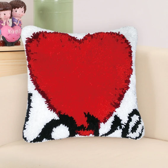 Kit bordado DIY flores Foamiran – Almohada latch hook regalo - imagen 4
