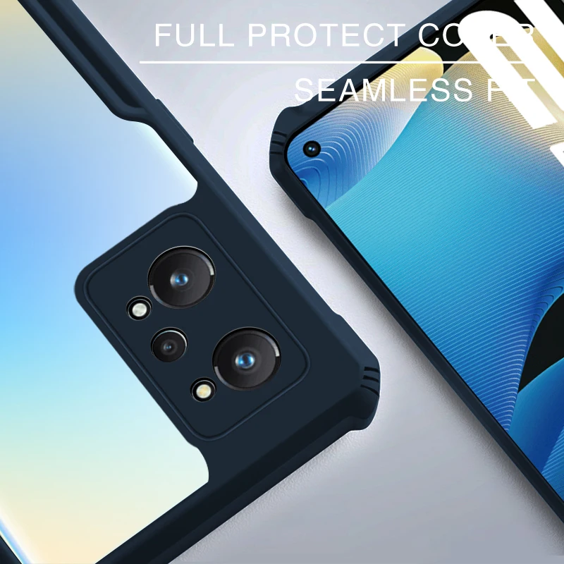 Rzants For OPPO Realme GT Neo2 Case Hard Air Bag Protection Slim Thin Clear Crystal Cover Realme GT Neo 2