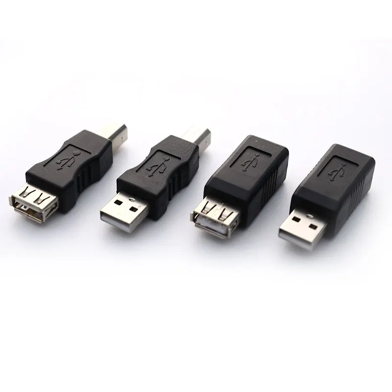 High Speed USB 2.0 Type A Female To Type B Male USB Printer Scanner Adapter Data Sync Coupler Converter Connector