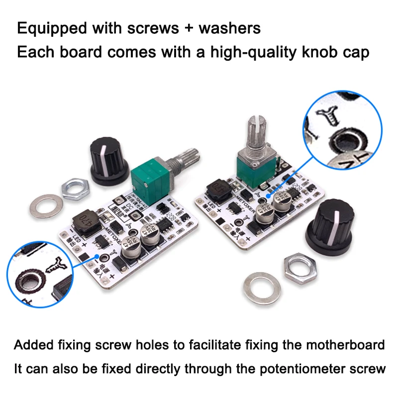 New LED Constant Current Dimming Driver Board Knob High-Power Lighting Desk Lamp Module DC Potentiometer Control