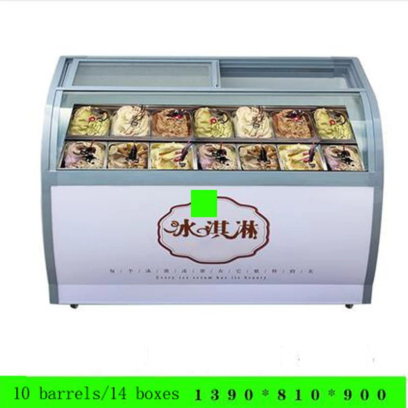 Commercial Ice cream display freezer cabinet showcase Hard ice cream counter top ice cream display