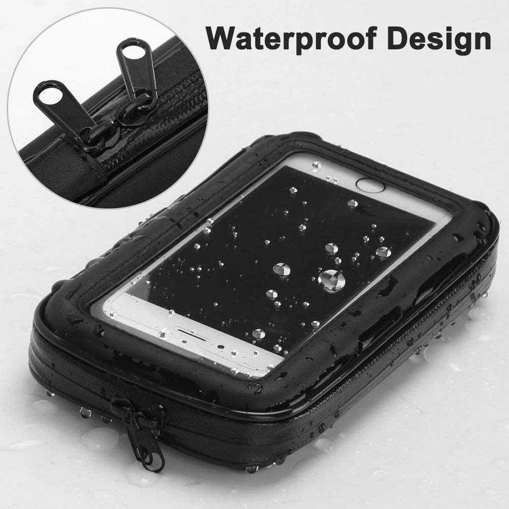 Waterproof Bicycle Phone Holder Case Bike Motorcycle Handlebar Cellphone Mount Bag GPS Mobile Phone Stand Bracket Cover