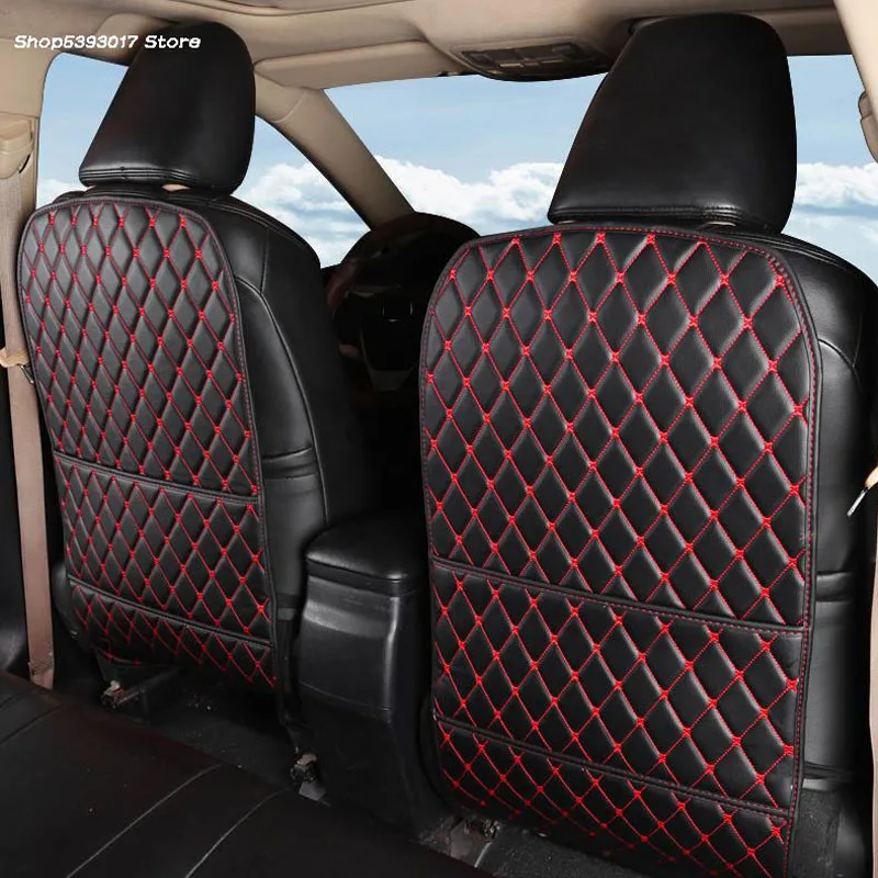 

Car Leather Seat Back Protector Cover Anti-Kick Mats Pad Cushion Accessories All Inclusive Mat For Suzuki Swift 2005-2019 2020