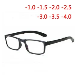 Folded Frame Finished Glasses For Men And Women Spectacle Degree Eyewear -1.0 -1.5 -2.0 -2.5 -3.0 -3.5 -4.0