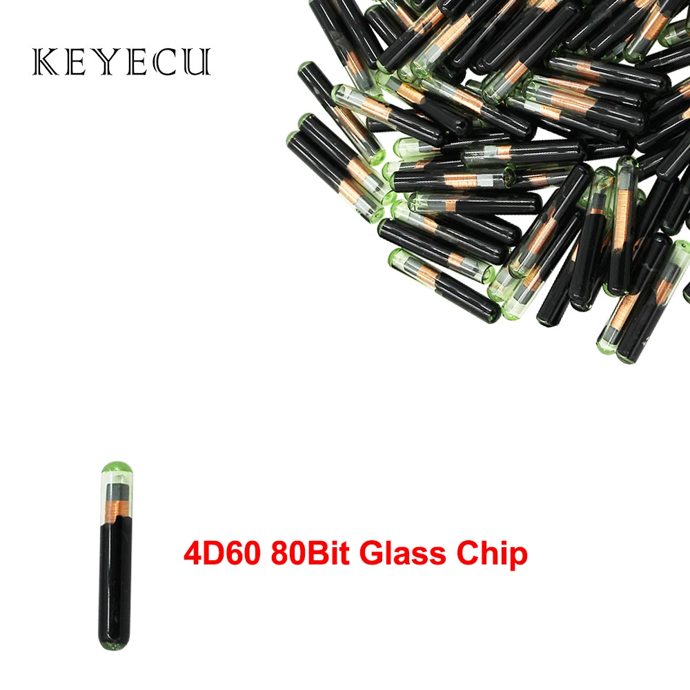 

Keyecu 4D60 80BIT 80 Bit Glass Auto Transponder Chip Aftermarket Blank 4D 60 Chip for Ford Connect Fiesta Focus Ka Mondeo