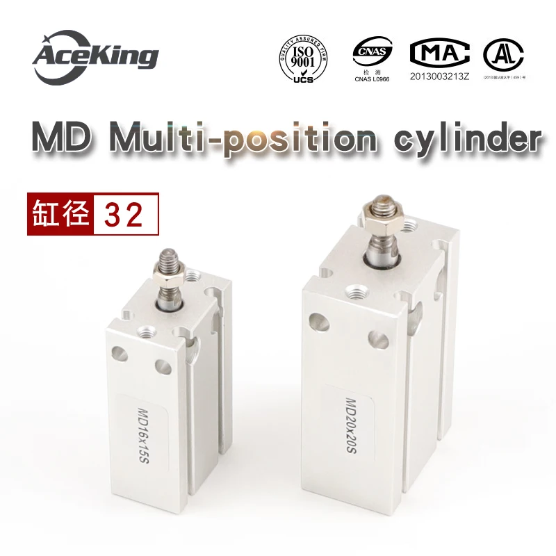 

Small pneumatic Type of DE free installation cylinder MD32 - by 15/30/45/60/75% / 20/25/30/35/40/45/50/60/70 - S