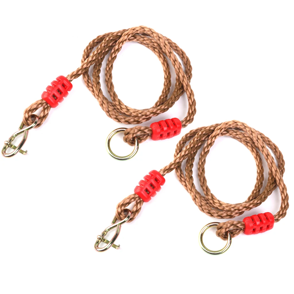 Length Adjustable PE Rope/Hanging Tree Strap for Outdoor Swings/Hammock/Playground, Swing Set Accessories