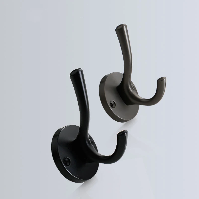 Modern Minimalist Wardrobe Closet Hook Kitchen Bathroom Wall Mounted Single Hook Zinc Alloy Nordic Style Furniture Coat Hook