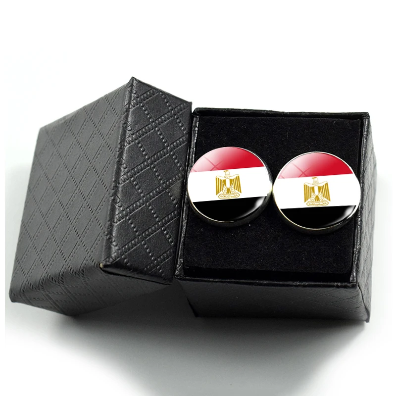 Africa Countries National Flag Cufflinks Men Metal Cuff Links Egypt Algeria Nigeria South African Flag Suit Cufflink