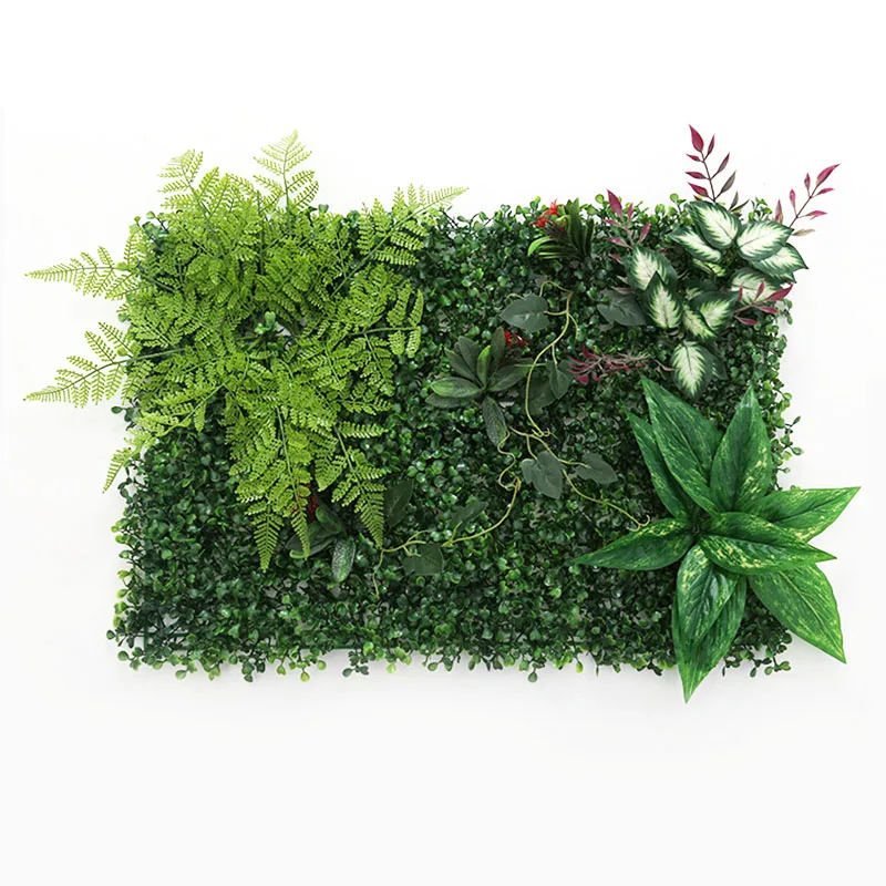 60x40 cm DIY Artificial plant wall Banana leaves Eucalyptus Clover Plant lawn wedding Home Hotel decoration Accessories Balcony