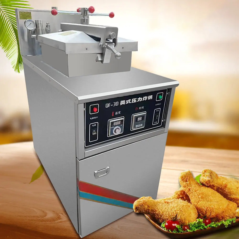 Commercial Gas/Electric Fryer Chicken Fried Stove High Pressure Duck Chicken Fryer Large Capacity Electric Gas Dual Use