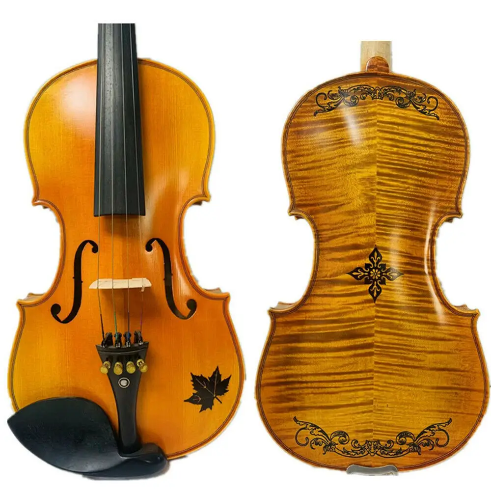 Strad style Song Maestro 4/4 violin Drawing/Inlay back ,huge and powerful sound #12212