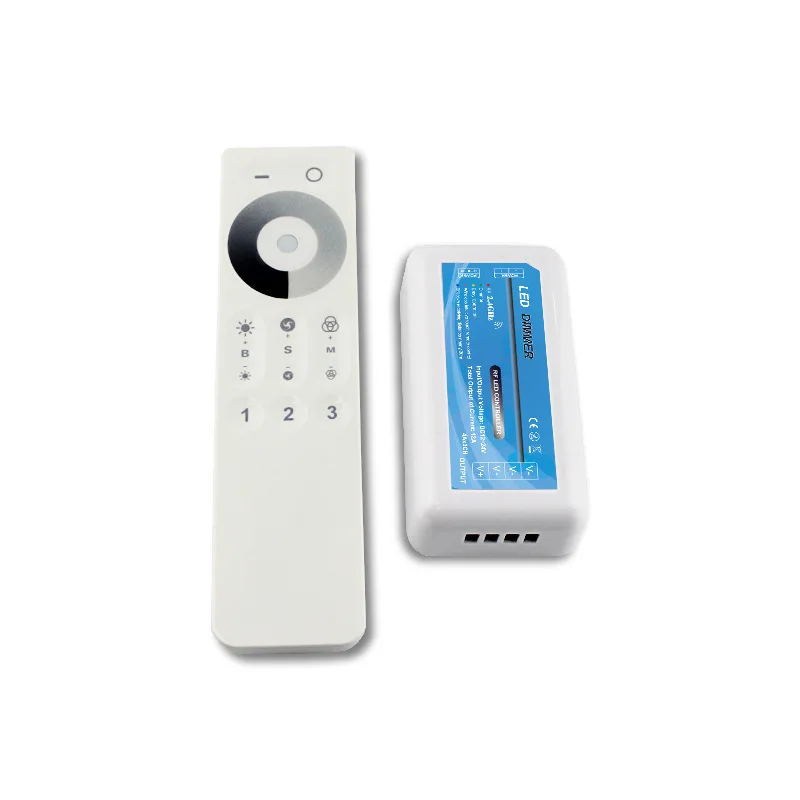 DC12-24V Wireless 2.4G RF Remote Controller Dimmer For Receiver Single Color/Color Temperature/RGB/RGBW/RGB+CCT LED Strip