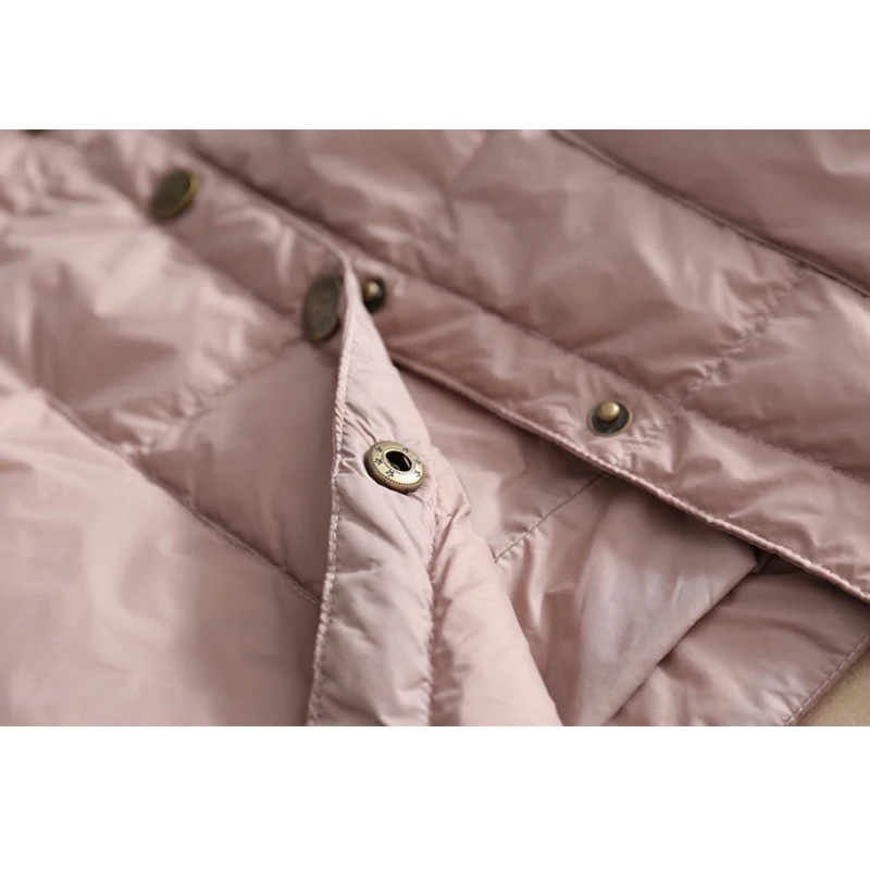 SEDUTMO-abrigo de plumón de pato para mujer, ultraligera parka, corta, de gran tamaño, fina, informal, de otoño e invierno, ED1103